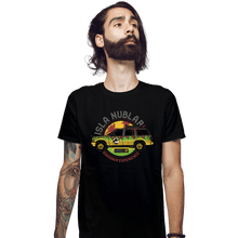 Load image into Gallery viewer, Daily_Deal_Shirts Fitted Shirts, Mens / Small / Black Isla Nublar Experience