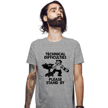 Load image into Gallery viewer, Daily_Deal_Shirts Fitted Shirts, Mens / Small / Sports Grey Technical Difficulties