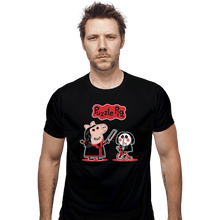 Load image into Gallery viewer, Shirts Fitted Shirts, Mens / Small / Black Puzzle Pig