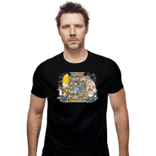 Load image into Gallery viewer, Shirts Fitted Shirts, Mens / Small / Black Clash Of Toon Dads