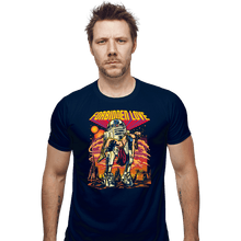 Load image into Gallery viewer, Daily_Deal_Shirts Fitted Shirts, Mens / Small / Navy Forbidden Love