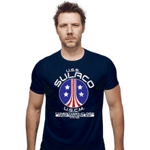 Load image into Gallery viewer, Daily_Deal_Shirts Fitted Shirts, Mens / Small / Navy USS Sulaco