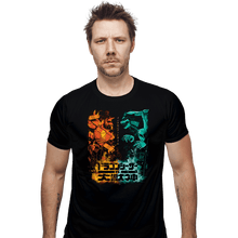 Load image into Gallery viewer, Daily_Deal_Shirts Fitted Shirts, Mens / Small / Black Dragon VS Beast