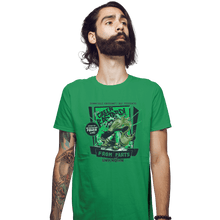 Load image into Gallery viewer, Shirts Fitted Shirts, Mens / Small / Irish Green The Green Bastard