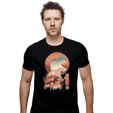 Load image into Gallery viewer, Shirts Fitted Shirts, Mens / Small / Black Red Ranger Ukiyoe