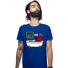 Load image into Gallery viewer, Daily_Deal_Shirts Fitted Shirts, Mens / Small / Royal Blue Piece On The Way