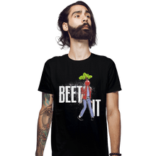 Load image into Gallery viewer, Shirts Fitted Shirts, Mens / Small / Black Beet It