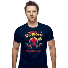 Load image into Gallery viewer, Daily_Deal_Shirts Fitted Shirts, Mens / Small / Navy The Amazing Spider-Gym