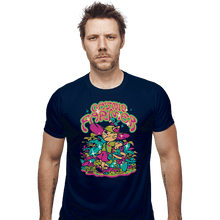 Load image into Gallery viewer, Secret_Shirts Fitted Shirts, Mens / Small / Navy Catnip Farmer