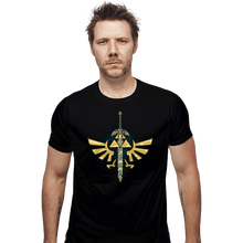 Load image into Gallery viewer, Daily_Deal_Shirts Fitted Shirts, Mens / Small / Black A Master Sword