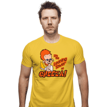 Load image into Gallery viewer, Shirts Fitted Shirts, Mens / Small / Daisy Leaning Power Of Cheeza