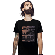 Load image into Gallery viewer, Shirts Fitted Shirts, Mens / Small / Black Event Horizon Specs