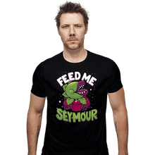 Load image into Gallery viewer, Daily_Deal_Shirts Fitted Shirts, Mens / Small / Black Feed Me Seymour