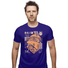 Load image into Gallery viewer, Shirts Fitted Shirts, Mens / Small / Violet Robo Head