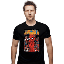 Load image into Gallery viewer, Secret_Shirts Fitted Shirts, Mens / Small / Black The Infinite Spiders