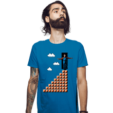 Load image into Gallery viewer, Shirts Fitted Shirts, Mens / Small / Sapphire True Mario Show