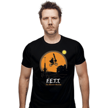 Load image into Gallery viewer, Shirts Fitted Shirts, Mens / Small / Black F.E.T.T. The Bounty Hunter