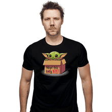 Load image into Gallery viewer, Shirts Fitted Shirts, Mens / Small / Black Adopt This Jedi