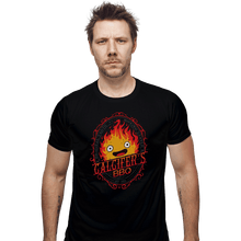 Load image into Gallery viewer, Shirts Fitted Shirts, Mens / Small / Black Calcifers BBQ