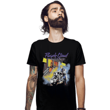 Load image into Gallery viewer, Shirts Fitted Shirts, Mens / Small / Black Purple Cloud