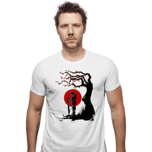 Load image into Gallery viewer, Shirts Fitted Shirts, Mens / Small / White Red Sun In Zanarkland