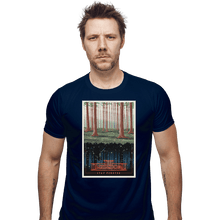 Load image into Gallery viewer, Shirts Fitted Shirts, Mens / Small / Navy Visit the Upside Down