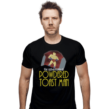 Load image into Gallery viewer, Shirts Fitted Shirts, Mens / Small / Black Powdered Toast Man