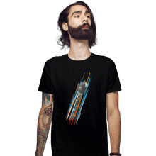 Load image into Gallery viewer, Daily_Deal_Shirts Fitted Shirts, Mens / Small / Black The Falcon