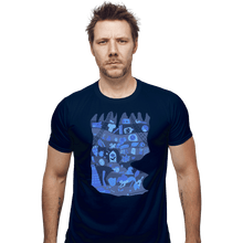 Load image into Gallery viewer, Shirts Fitted Shirts, Mens / Small / Navy Part Of My World