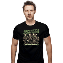 Load image into Gallery viewer, Daily_Deal_Shirts Fitted Shirts, Mens / Small / Black Supernatural Ghostbusters