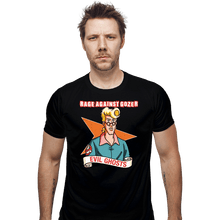 Load image into Gallery viewer, Daily_Deal_Shirts Fitted Shirts, Mens / Small / Black Rage Against Gozer