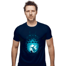 Load image into Gallery viewer, Shirts Fitted Shirts, Mens / Small / Navy Forest Spirits