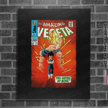 Load image into Gallery viewer, Shirts Posters / 4"x6" / Black The Amazing Vegeta