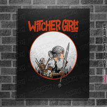 Load image into Gallery viewer, Daily_Deal_Shirts Posters / 4"x6" / Black Witcher Girl