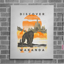 Load image into Gallery viewer, Shirts Posters / 4"x6" / White Visit Wakanda