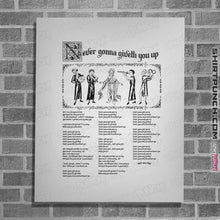 Load image into Gallery viewer, Daily_Deal_Shirts Posters / 4"x6" / White Never Gonna Giveth
