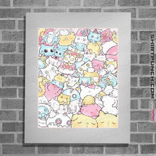 Load image into Gallery viewer, Daily_Deal_Shirts Posters / 4&quot;x6&quot; / White Pastel Cats
