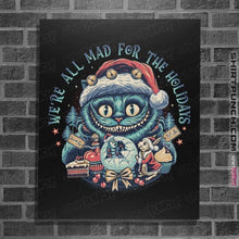 Load image into Gallery viewer, Secret_Shirts Posters / 4"x6" / Black Christmas Cat