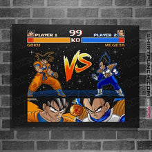 Load image into Gallery viewer, Shirts Posters / 4"x6" / Black Goku VS Vegeta