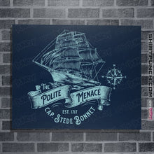 Load image into Gallery viewer, Daily_Deal_Shirts Posters / 4"x6" / Navy The Polite Menace