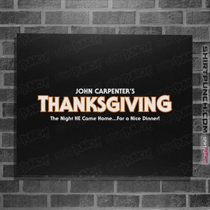 Daily_Deal_Shirts Posters / 4"x6" / Black Carpenter's Thanksgiving