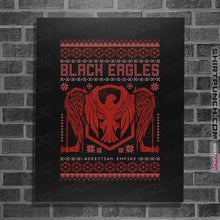 Load image into Gallery viewer, Shirts Posters / 4"x6" / Black Black Eagles Sweater