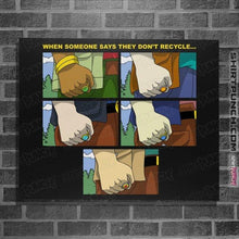 Load image into Gallery viewer, Shirts Posters / 4"x6" / Black Planet Fist