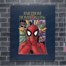 Load image into Gallery viewer, Shirts Posters / 4"x6" / Navy Far From Home Alone