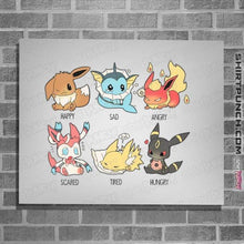 Load image into Gallery viewer, Secret_Shirts Posters / 4"x6" / White Eevee Emotes