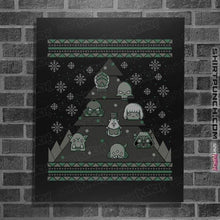 Load image into Gallery viewer, Daily_Deal_Shirts Posters / 4"x6" / Black 40K Christmas Tree