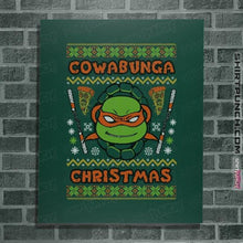 Load image into Gallery viewer, Shirts Posters / 4"x6" / Forest Michelangelo Christmas