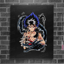 Load image into Gallery viewer, Secret_Shirts Posters / 4"x6" / Black Shadow Dragon