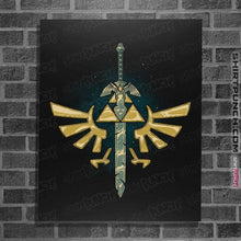 Load image into Gallery viewer, Daily_Deal_Shirts Posters / 4"x6" / Black A Master Sword