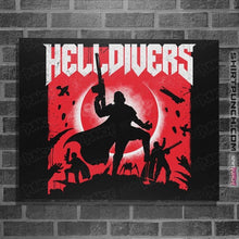 Load image into Gallery viewer, Last_Chance_Shirts Posters / 4"x6" / Black Helldivers